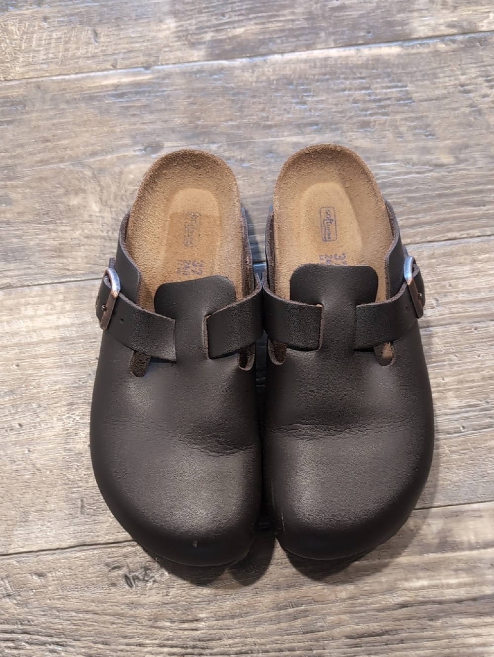 Birkenstock Dark Brown Boston Clog - Slip-On Leather Comfort